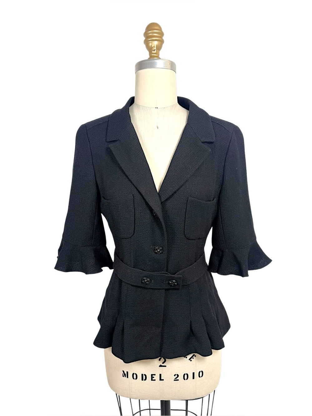 Chanel Cruise 2007 Belted Peplum Jacket FR36
